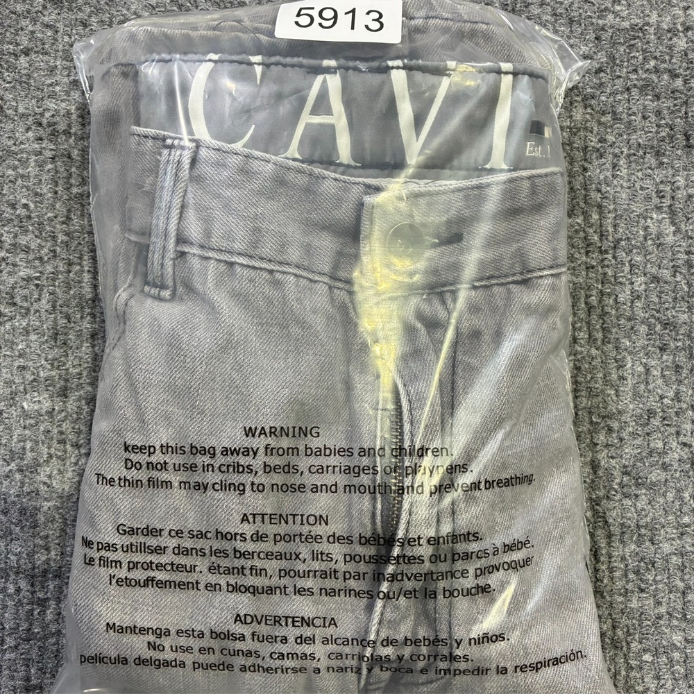 Cavi Knox Regular Straight Fit Jeans Mens Size 40x35 Gray Denim High Rise - Picture 16 of 16